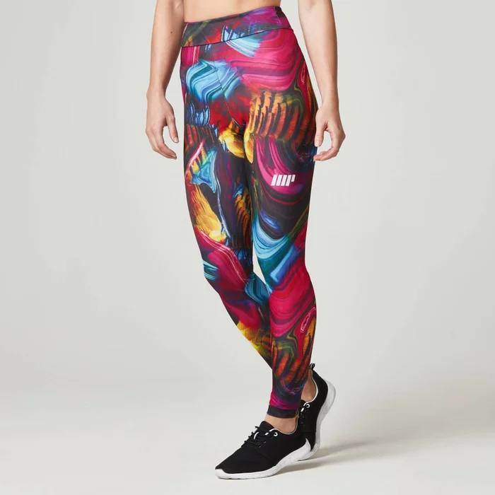 Myprotein dámske legíny – Psychedelic Swirl