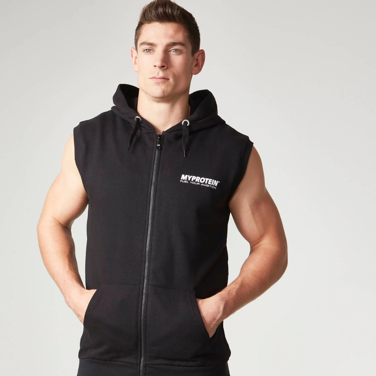 Myprotein Pánska Mikina Bez Rukávov - Čierna - M - Black Obrázok 1
