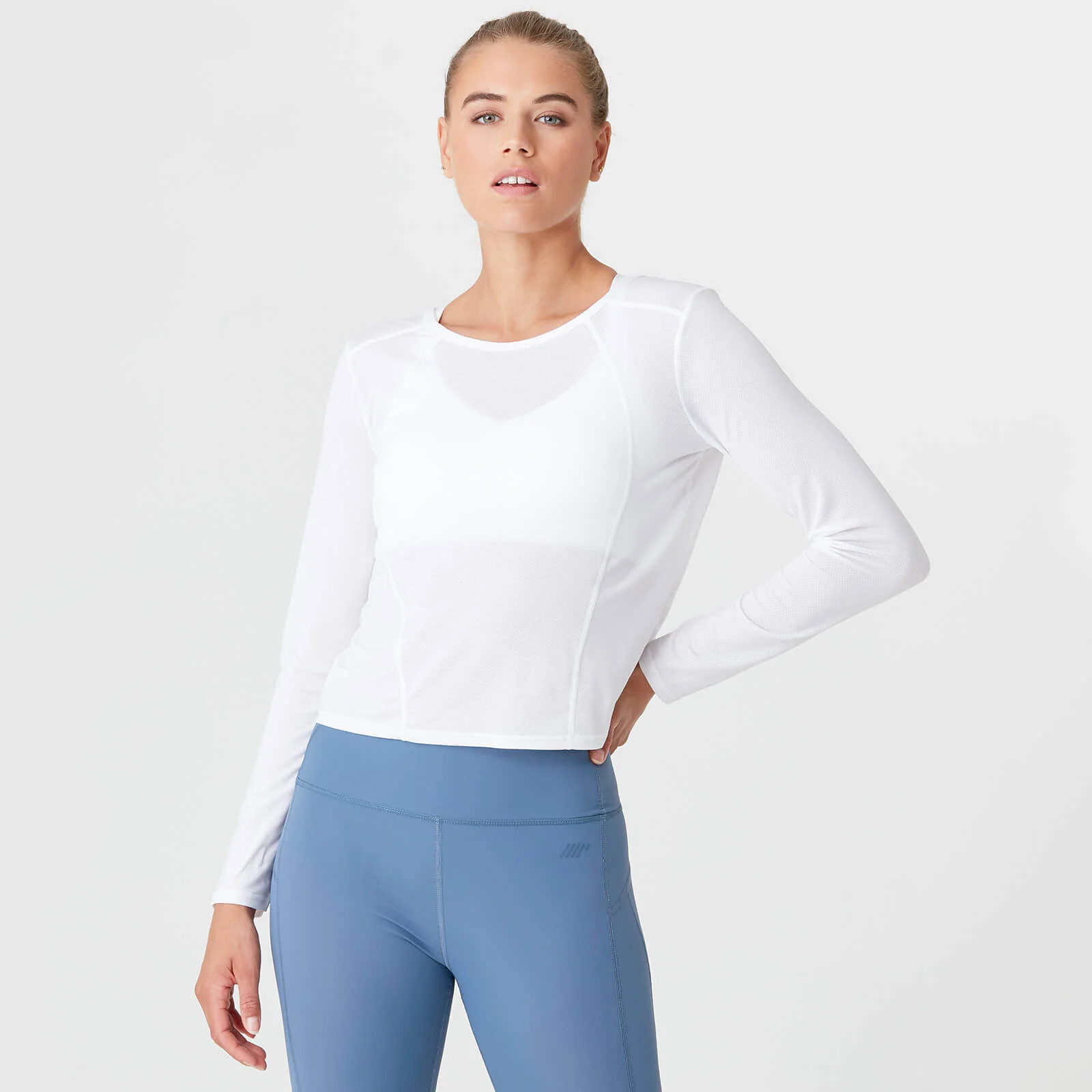 Dry-Tech Tričko S Dlhým Rukávom - Biele - XS Obrázok 1