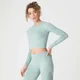 Shape Seamless Skrátené Tričko - Seafoam