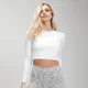 Dámsky Shape Seamless Ultra Dlhý Crop Top - Biely