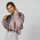 Prešívaná Bomber Bunda - Ružová
