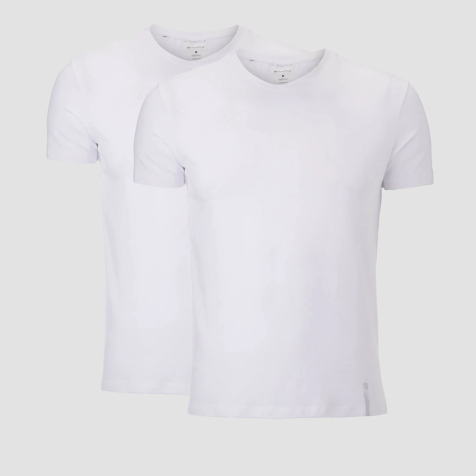 MP Pánske tričko Luxe Classic s véčkovým výstrihom - Biele (dvojbalenie) - XS Obrázok 1