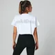 Crop Top S Logom - Biely