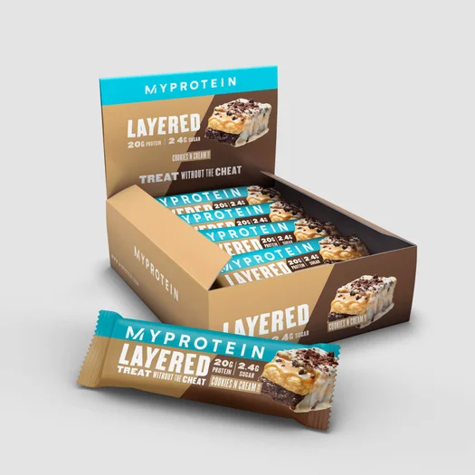 6-Vrstvová Proteínová Tyčinka - 12 x 60g - Cookies and Cream