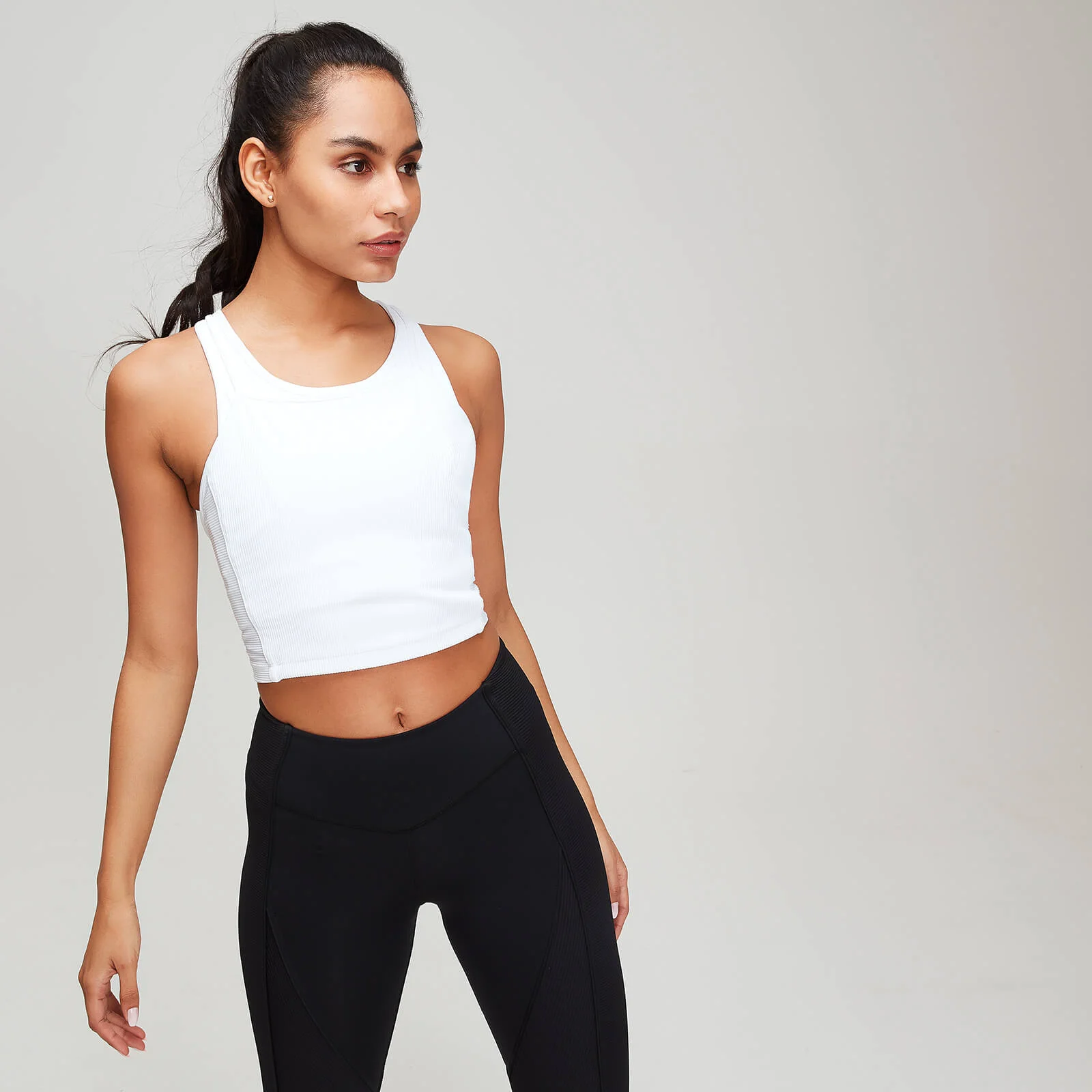 MP Textured Training Women's Vest - White - XS Obrázok 1
