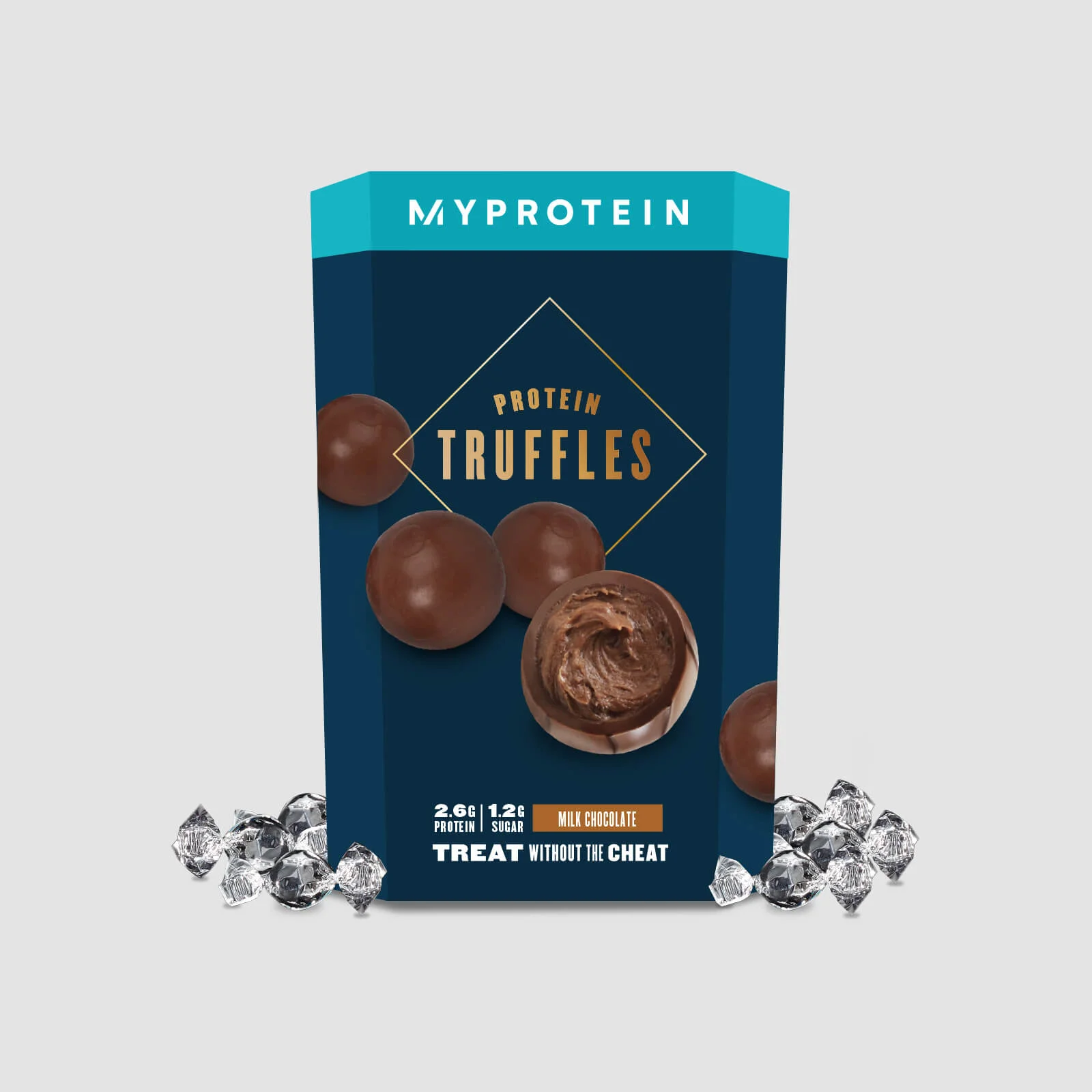 Proteínové Čokoládové Pralinky - 12 x 10g - Mliečna Čokoláda Obrázok 1