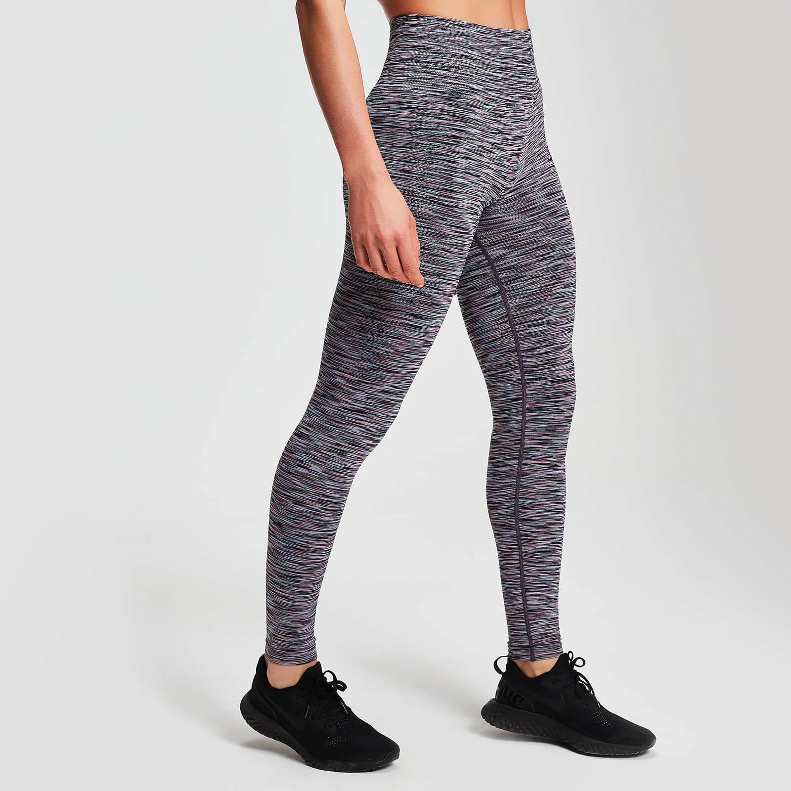 Space Dye Seamless Legíny - Čierne - XS Obrázok 1