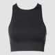 Acid Wash Seamless Podprsenka - Čierna