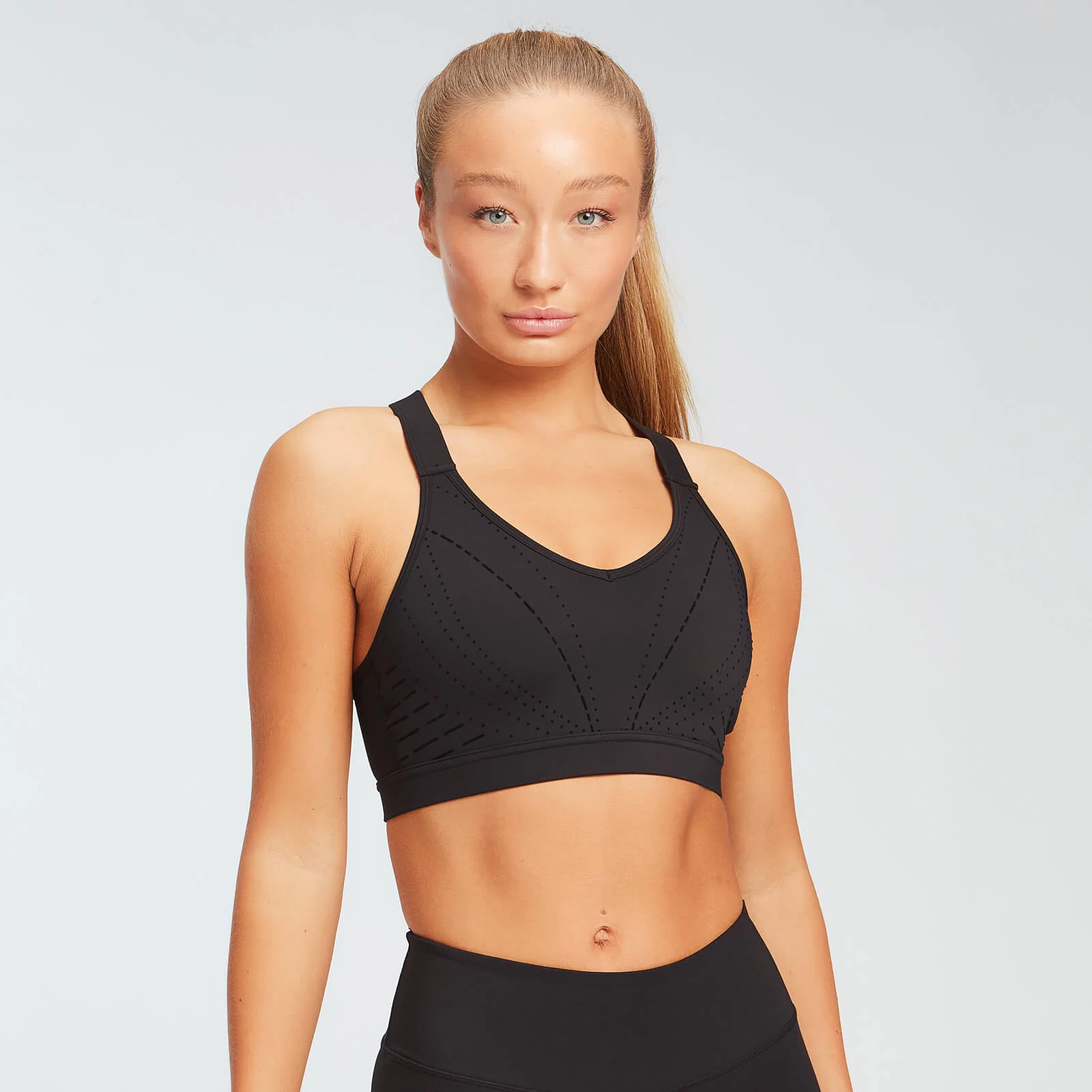 MP Dámska podprsenka Geo s potlačou - Čierna - XS Obrázok 1