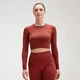 Dámsky Shape Seamless Ultra Dlhý Crop Top - Červený