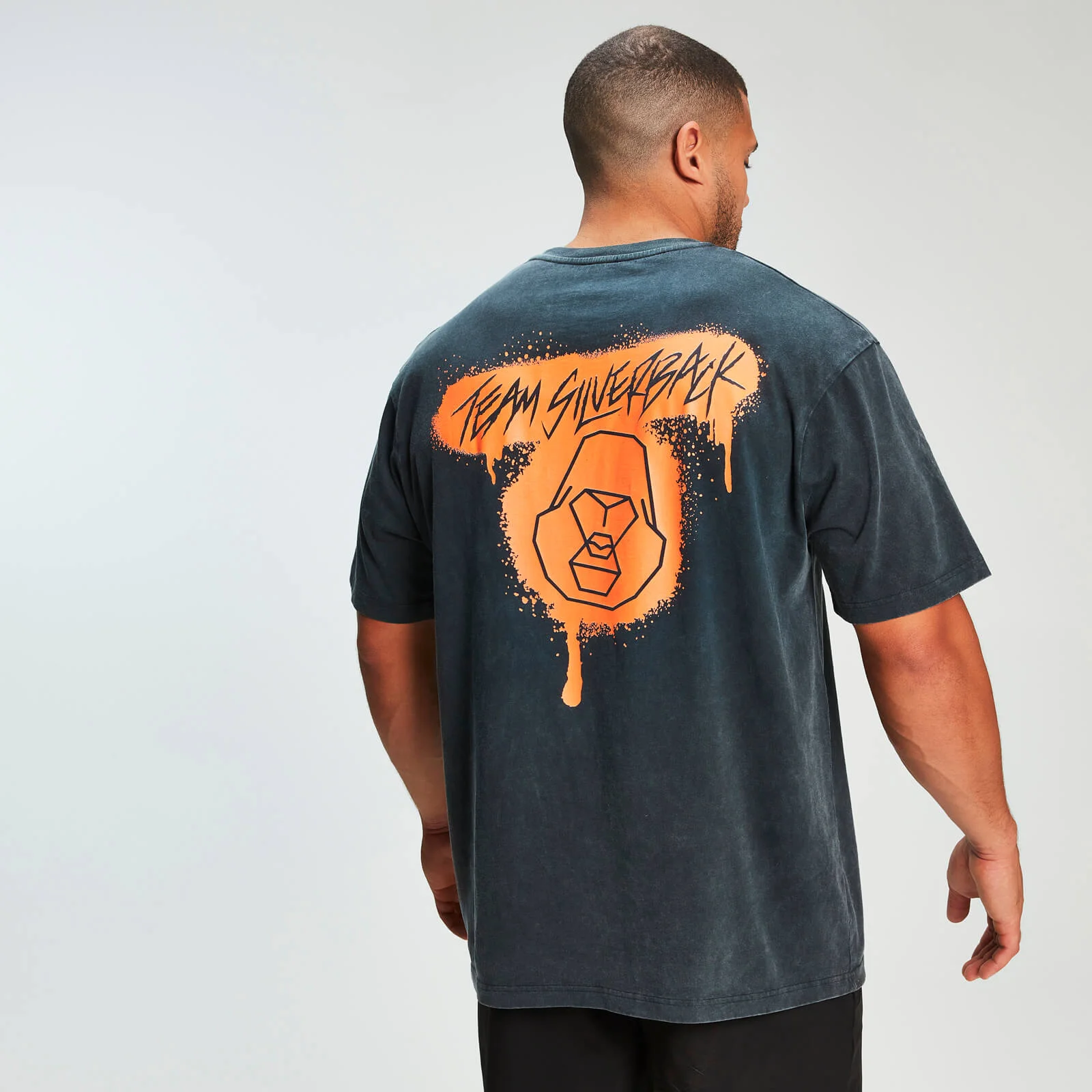 MP x Zack George Acid Wash Oversized Tee - Neon Orange - XS Obrázok 1