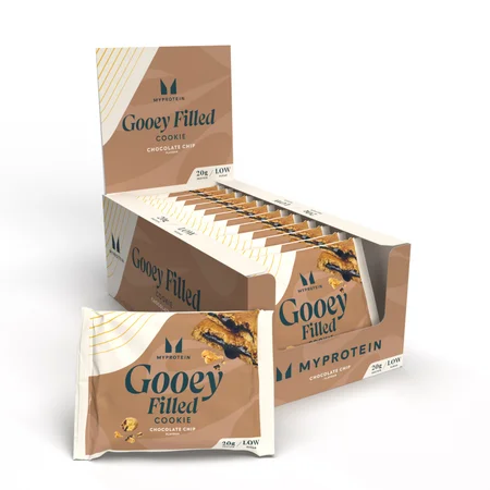 Pečená Proteínová Sušienka - 12 x 75g - Chocolate Chip (Gooey Filled)
