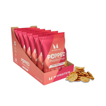 Bielkovinové chrumky Popped Protein Crisps - Thai Sweet Chilli