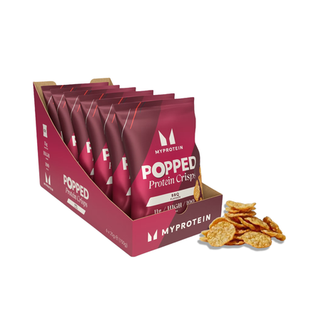 Bielkovinové chrumky Popped Protein Crisps - Barbecue