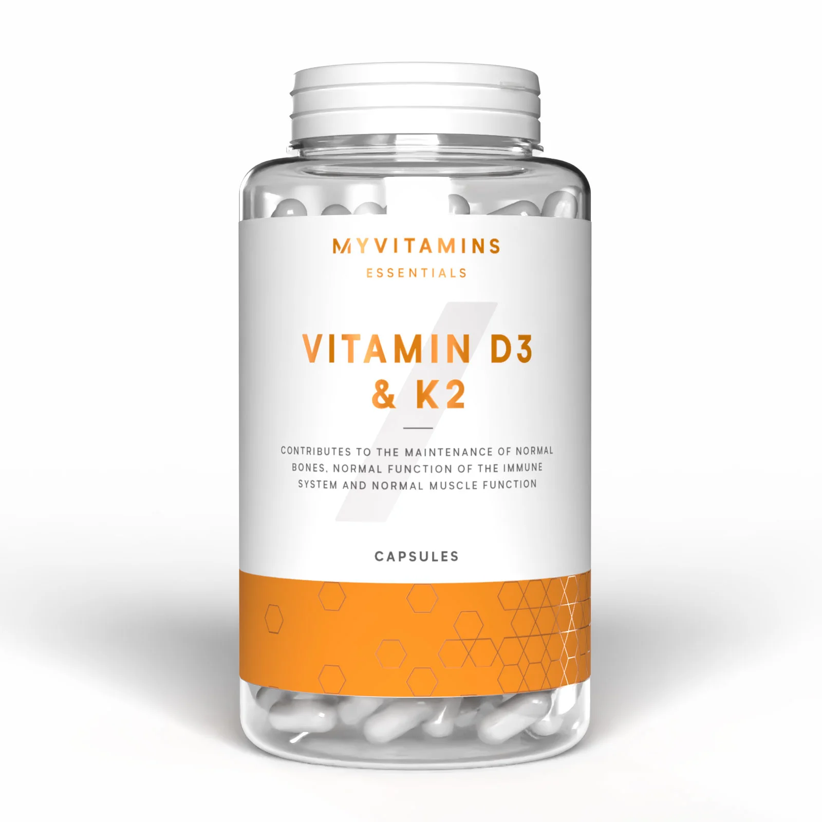 Vitamín D3 a K2 v kapsulách - 90CAPSULES, 90Porcií Obrázok 1