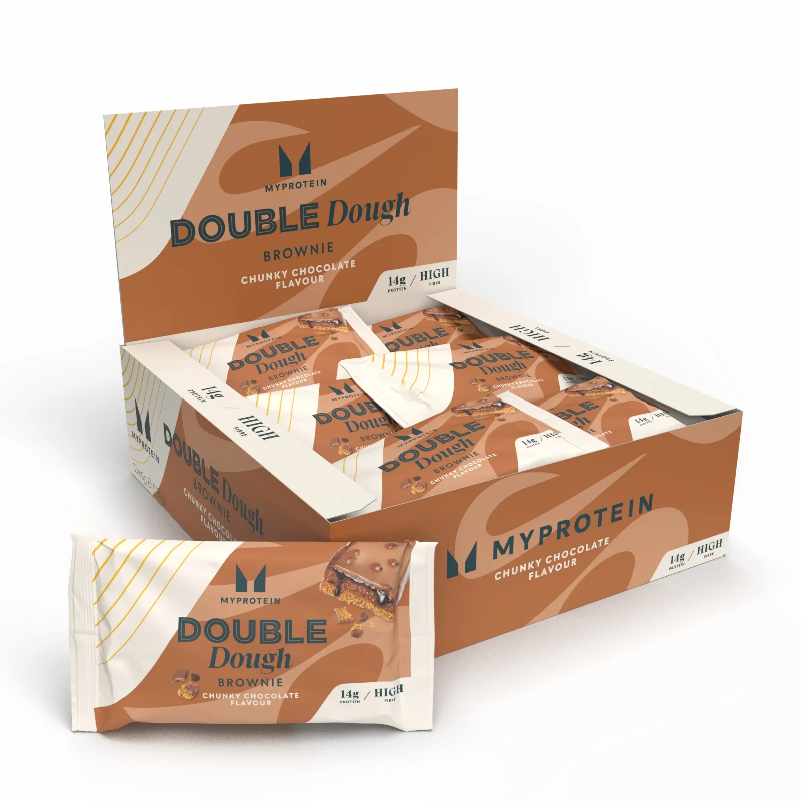 Double Brownie - 12 x 60g - Chunky Chocolate Obrázok 1