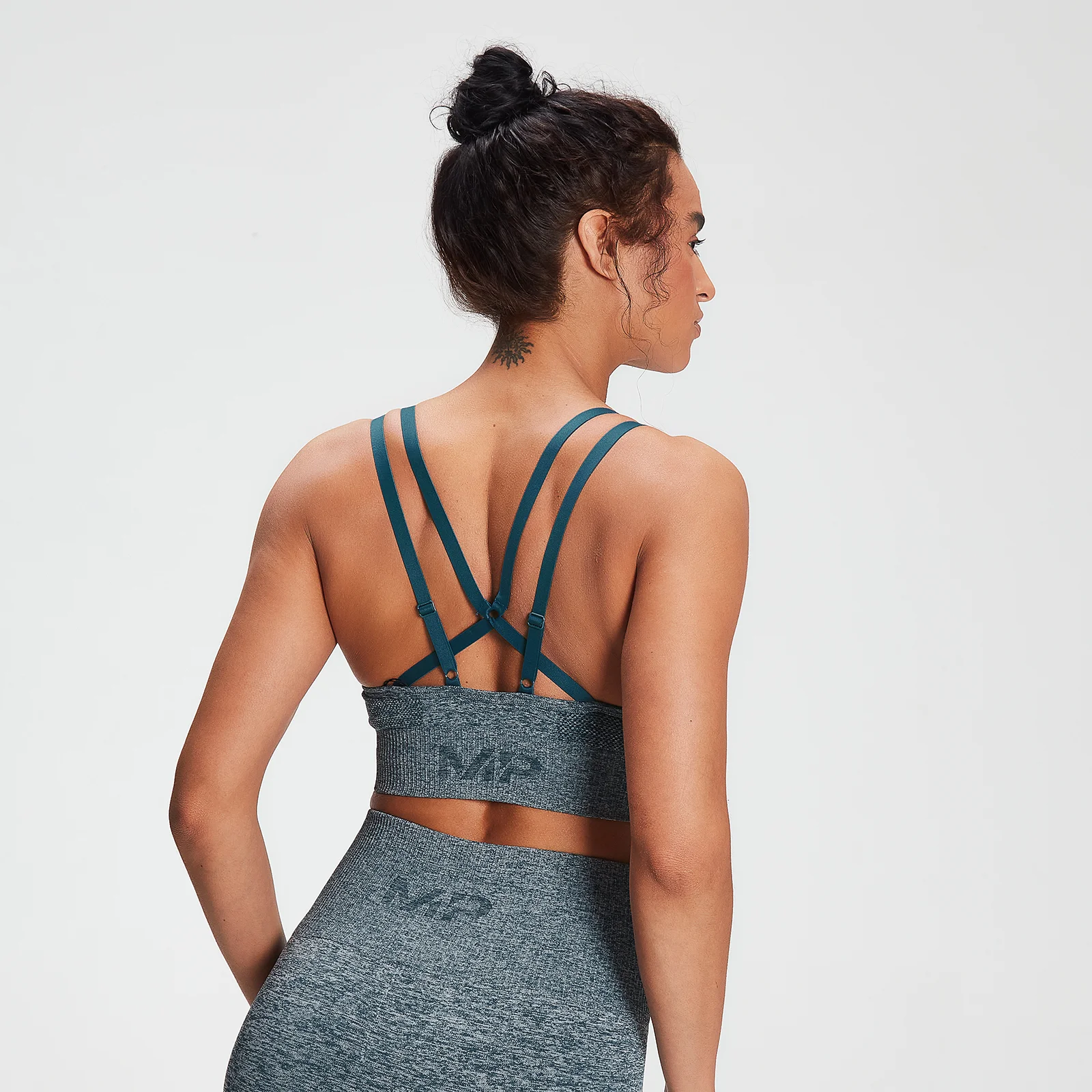 Dámska tréningová bezšvová podprsenka MP - Deep Sea Blue - XXS Obrázok 1