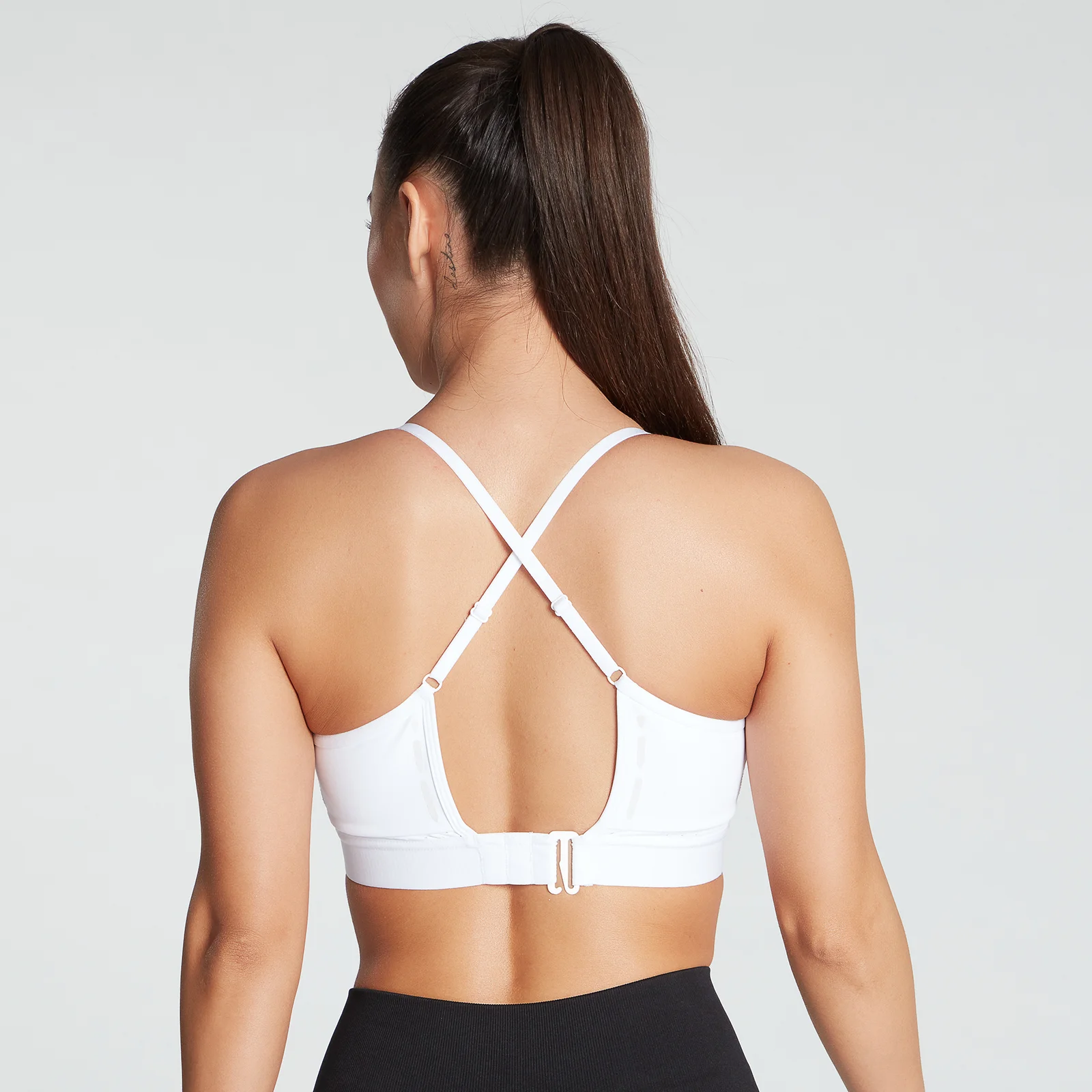 MP Women's Power Ultra Strappy Sports Bra- White - XXS Obrázok 1