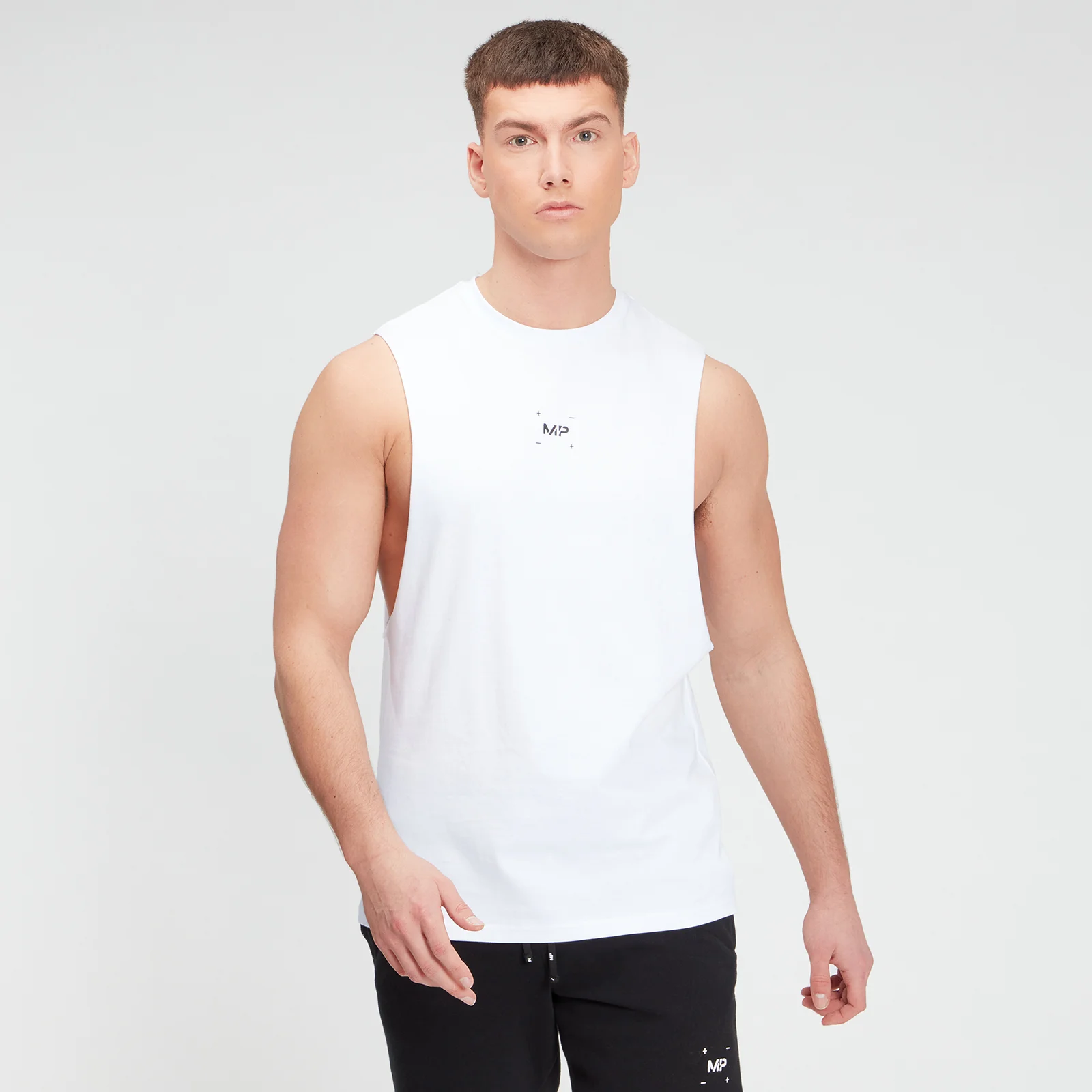 MP Men's Central Graphic Tank - White - XXS Obrázok 1