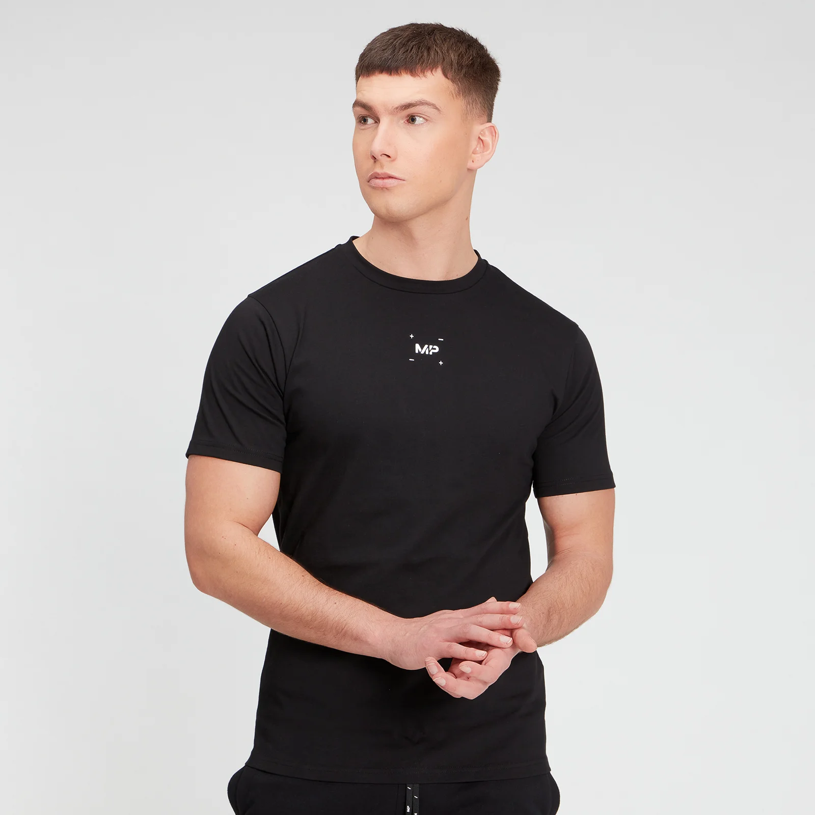 MP Men's Central Graphic Short Sleeve T-Shirt - Black - XXS Obrázok 1