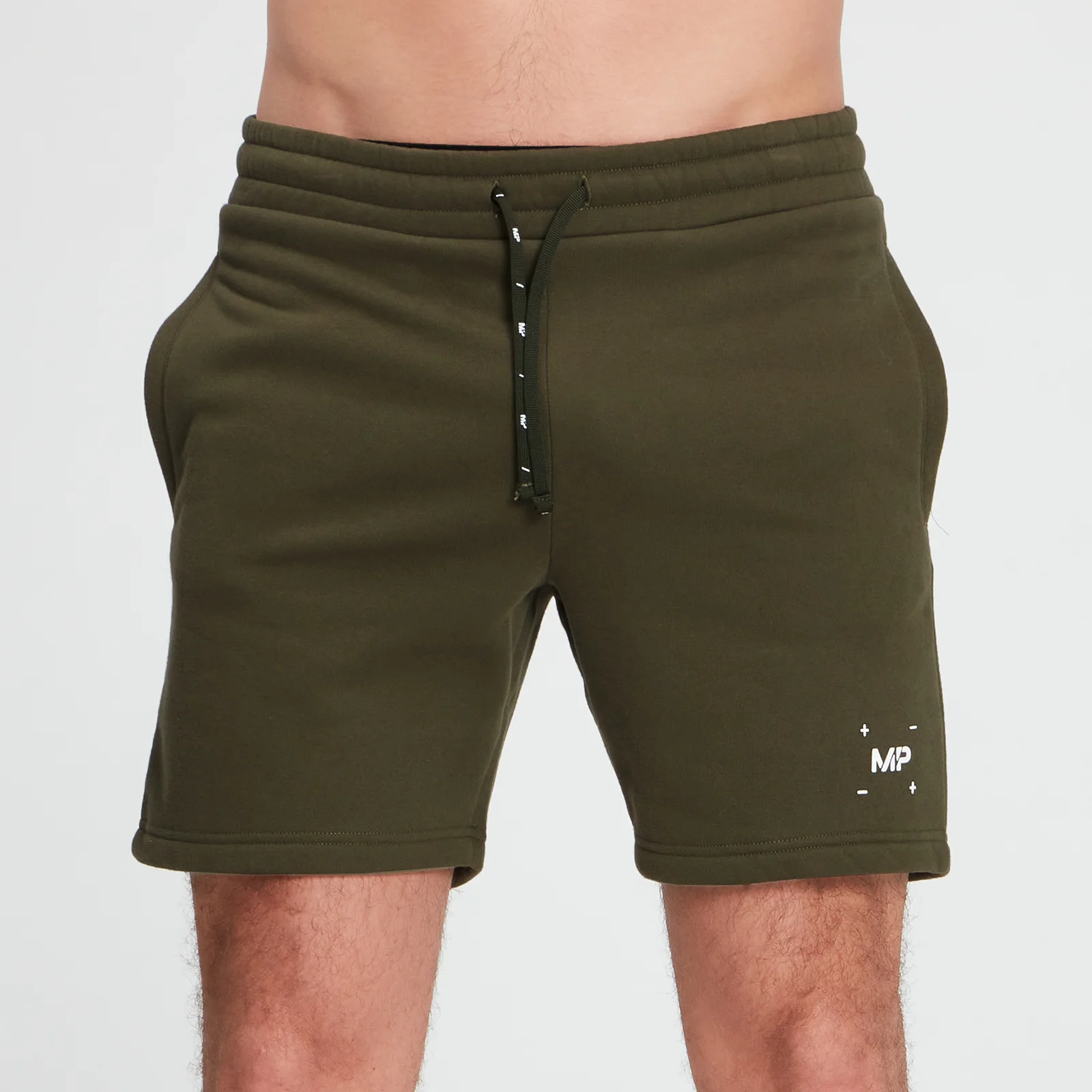 MP Men's Central Graphic Shorts - Dark Olive - XXS Obrázok 1