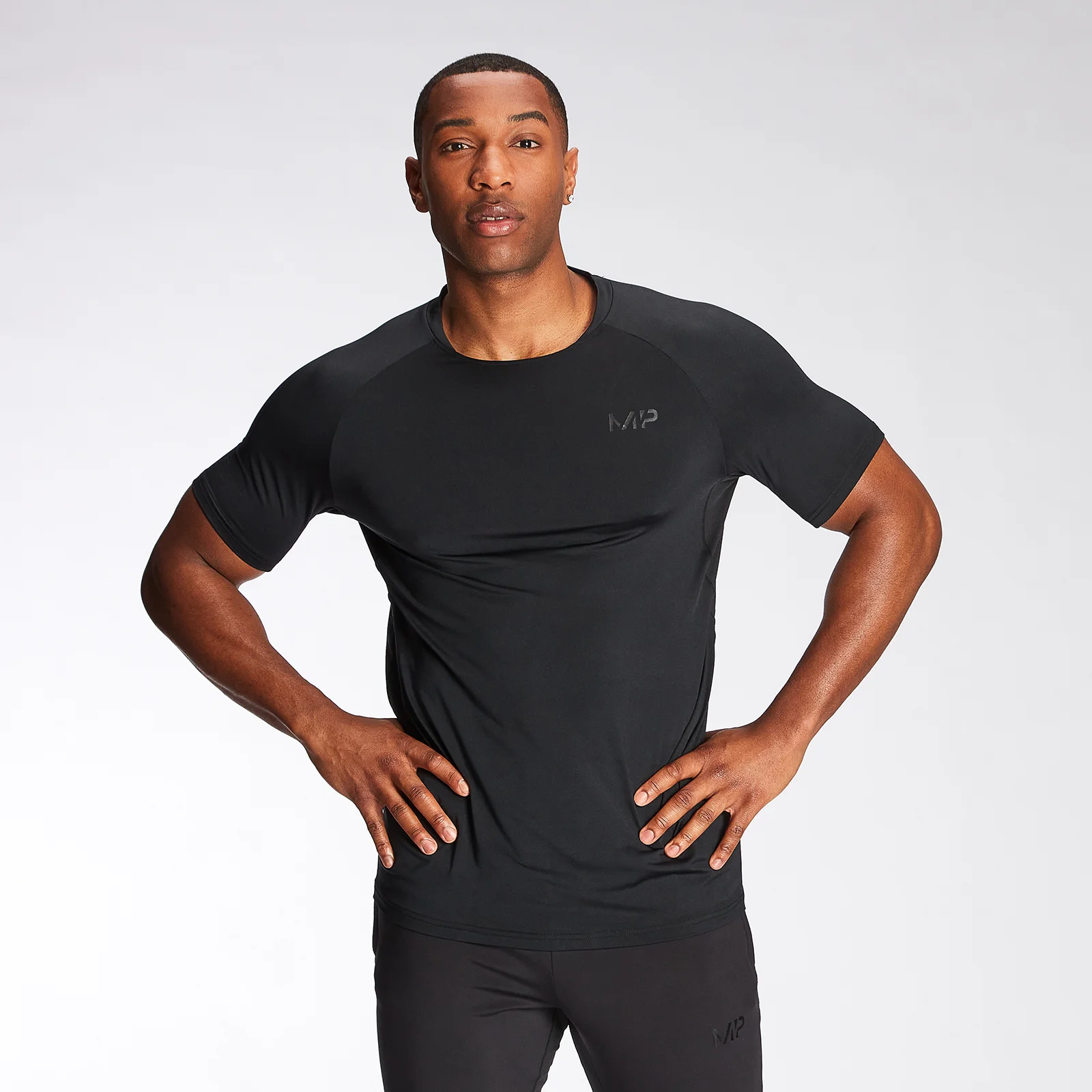 MP Men's Agility Short Sleeve T-Shirt - Black - XXS Obrázok 1