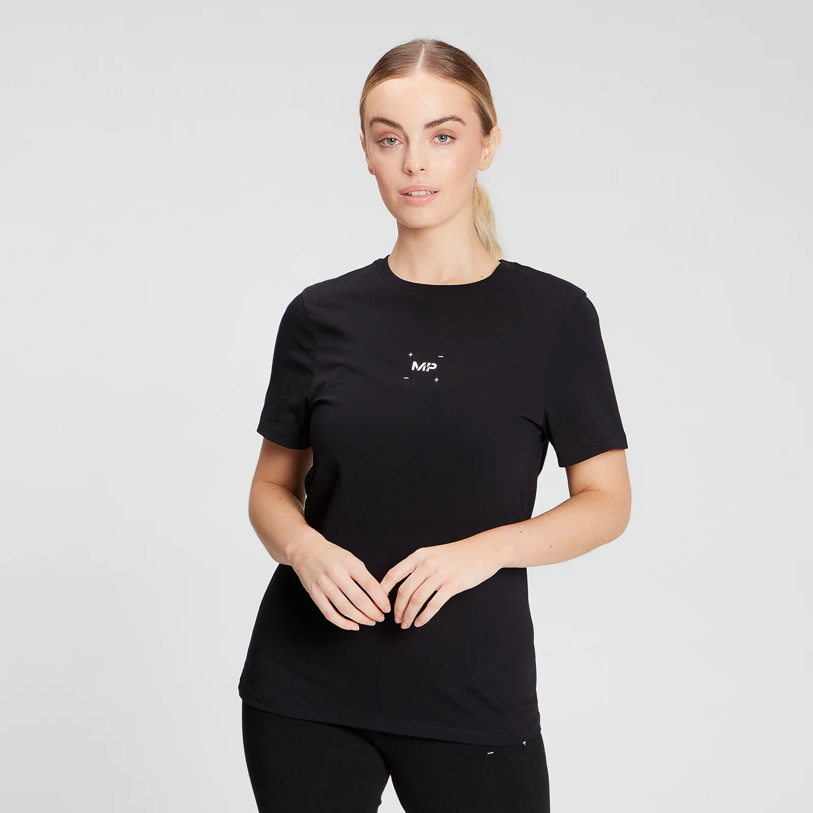 MP Women's Central Graphic T-Shirt - Black - XXS Obrázok 1