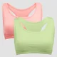 Dámska podprsenka bralette MP Essentials (dvojbalenie) – limetková/muškátovo ružová