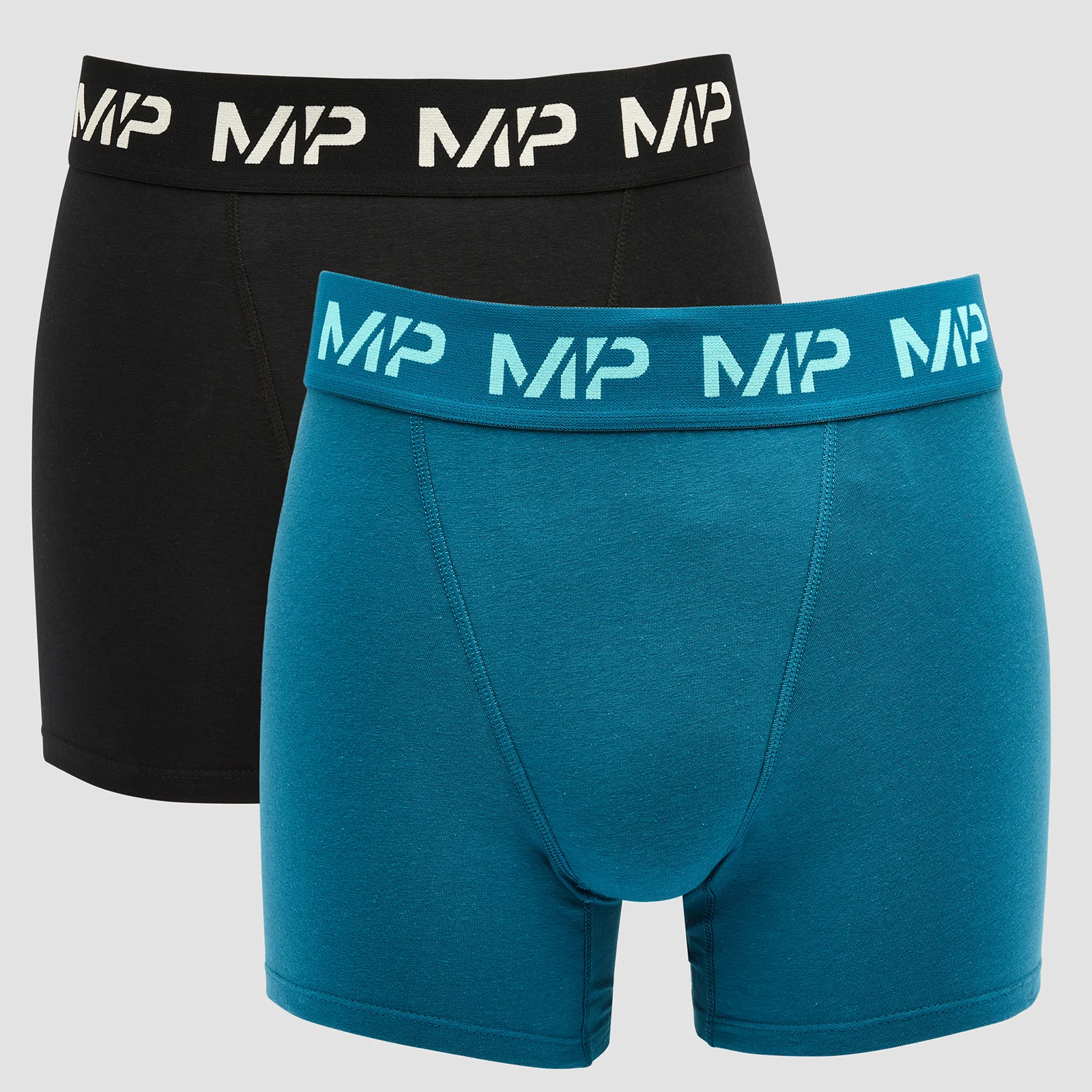 Pánske boxerky MP Limited Edition Impact Essentials (dvojbalenie) – čierna/modrozelená - XXS Obrázok 1