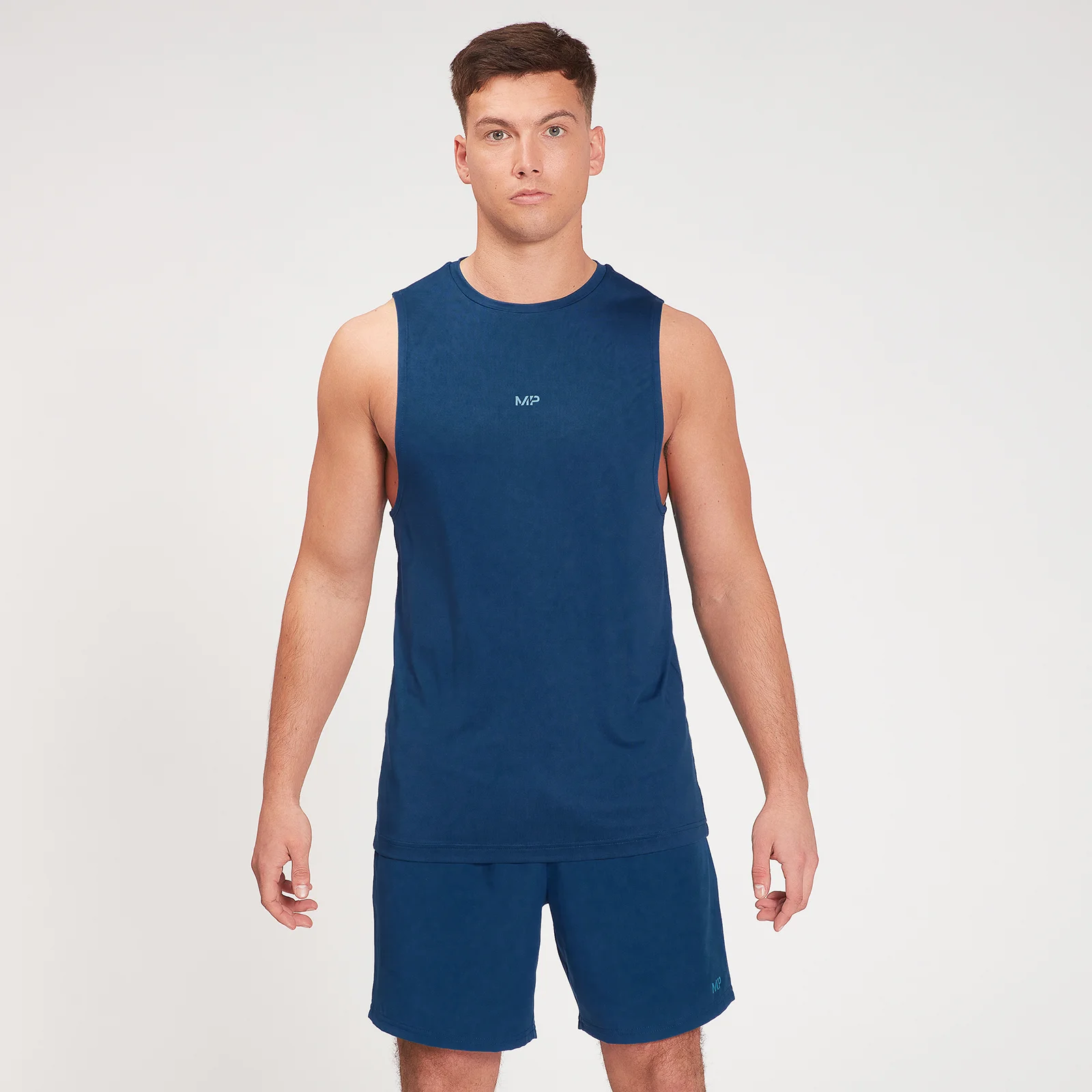 Pánske športové tielko MP Fade Graphic – tmavomodré - XXS Obrázok 1