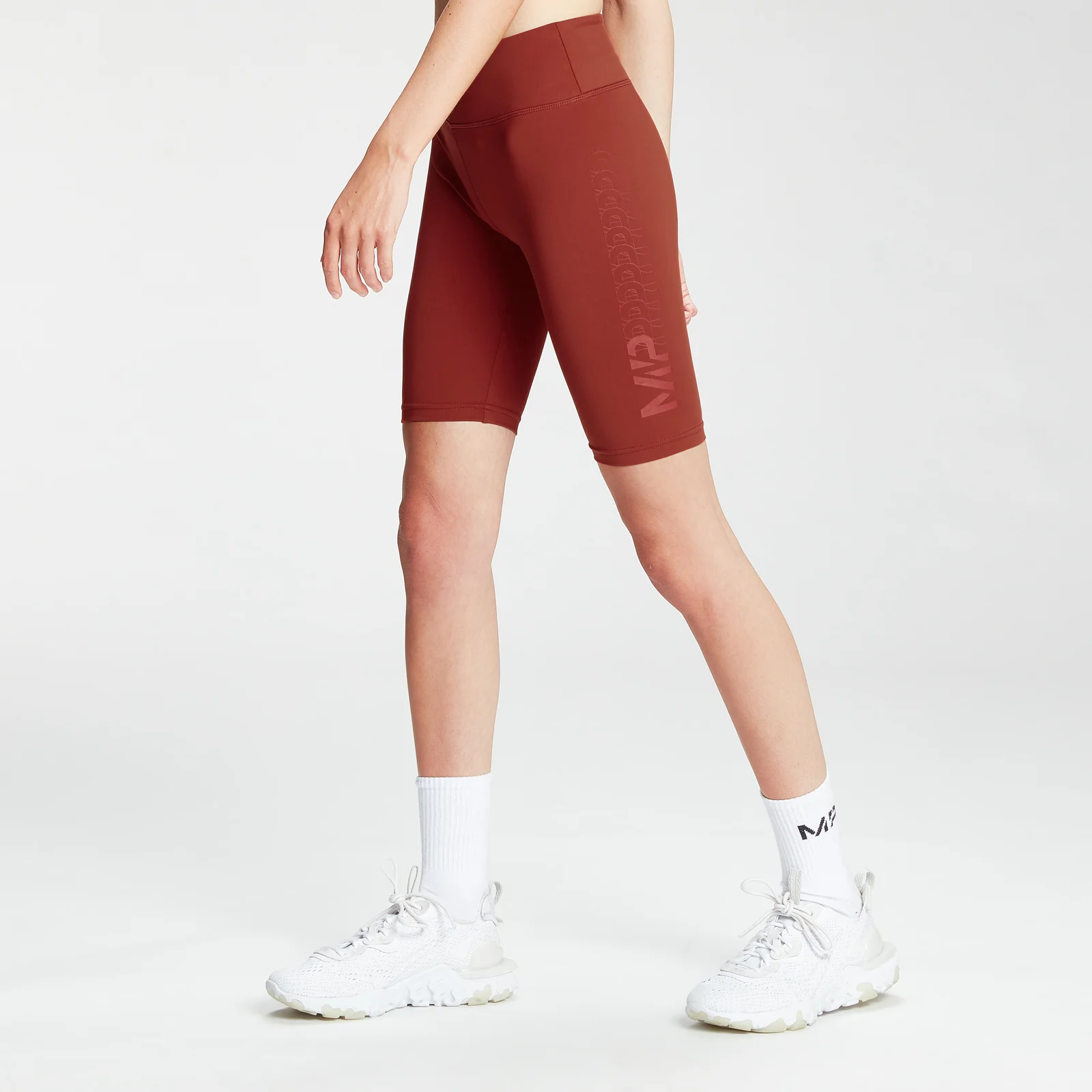 Dámske cyklistické šortky MP Fade Graphic Training - Burnt Red - XXS Obrázok 1