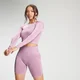Dámsky bezšvový crop top s dlhými rukávmi MP Tatiana Shape Seamless – ružový