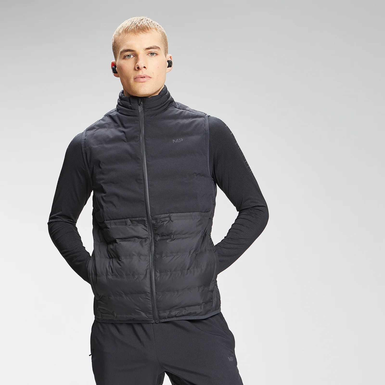 MP Pánska bunda Velocity Gilet - čierna - XXS Obrázok 1