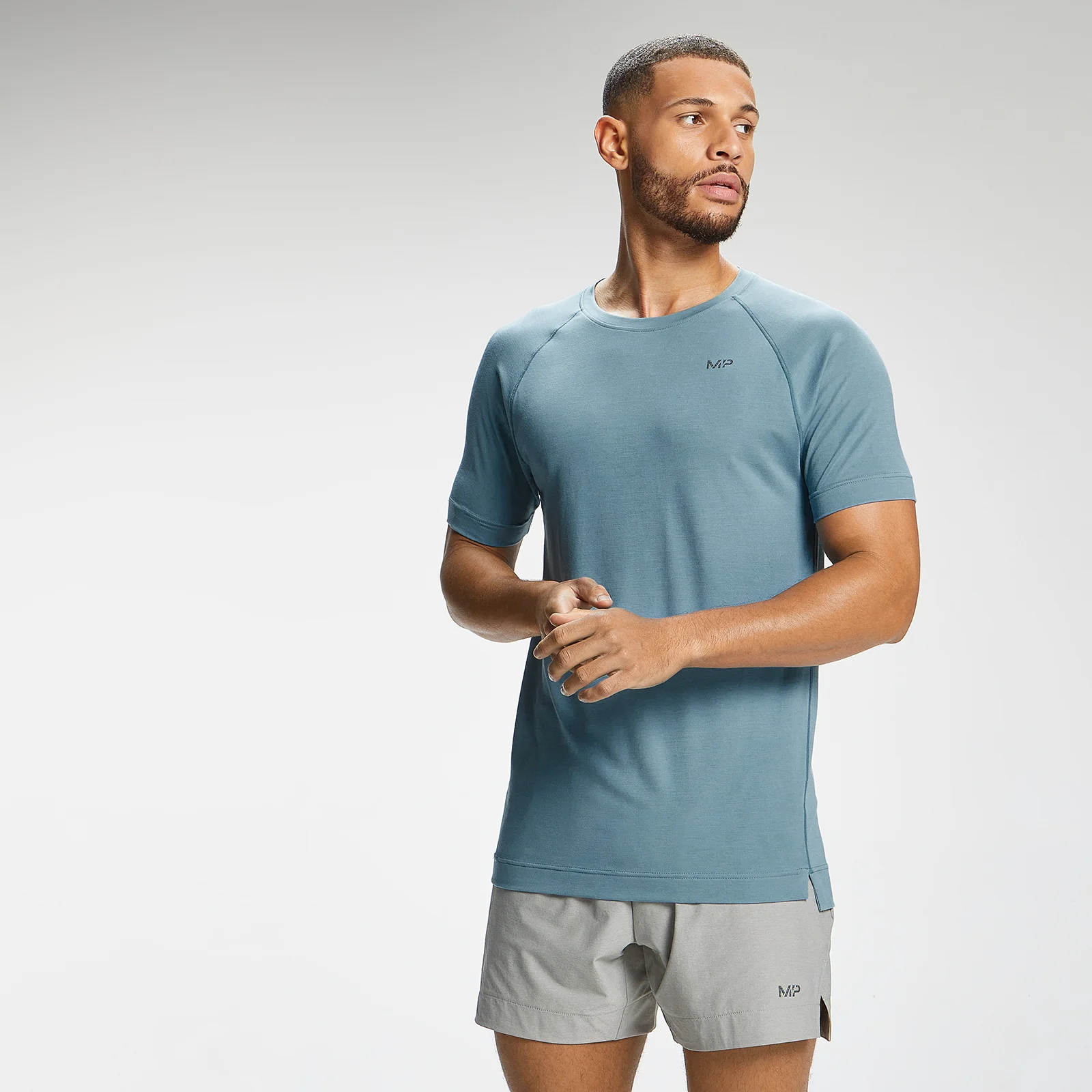 Pánske Composure Krátke Tričko – Modré - XXS Obrázok 1