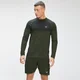 MP Pánske tričko s dlhým rukávom Essential Seamless - Vine Leaf Marl
