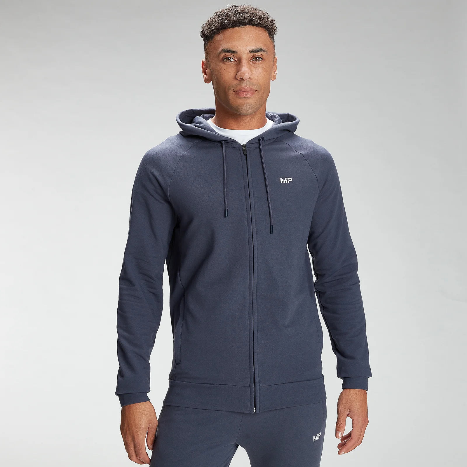 MP Men's Form Zip Up Hoodie - Graphite - XXS Obrázok 1