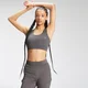 Dámska športová podprsenka MP Tempo Repreve® s cross-back strihom – sivá