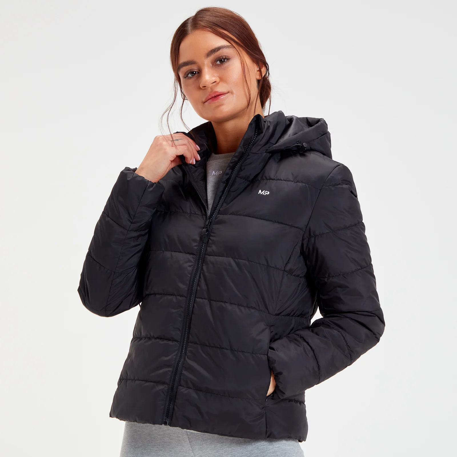 MP Women's Outerwear Lightweight Puffer Jacket - Black - XXS Obrázok 1