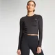 Dámske tričko s dlhým rukávom MP Essentials Training Dry Tech Crop Top - Black