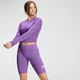 Dámske tričko s dlhým rukávom MP Essentials Training Dry Tech Crop Top - Deep Lilac