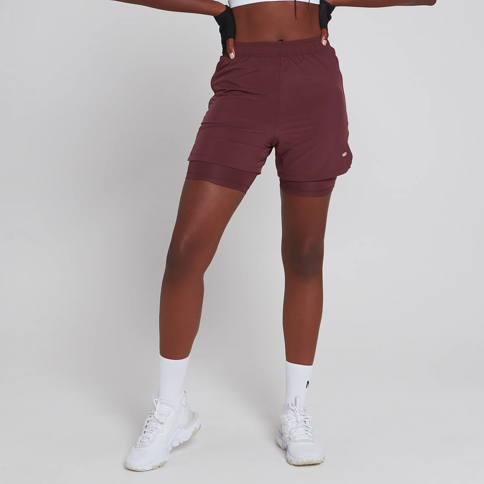 MP Women's 2 IN 1 Training Jersey Short - Port - XXS Obrázok 1