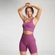 Dámska Shape Seamless Cross Strap Podprsenka - Fialová