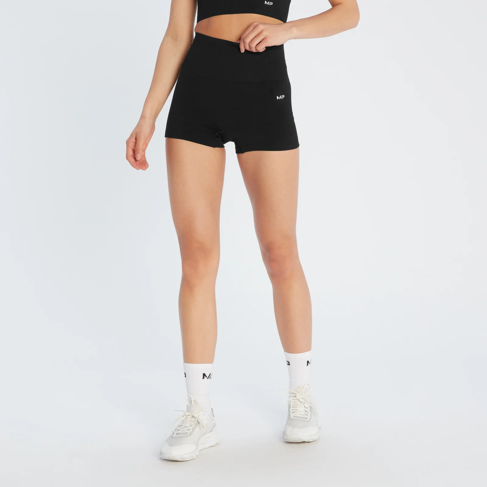 Dámske bezšvové šortky MP Shape Booty Shorts - Black - XXS Obrázok 1