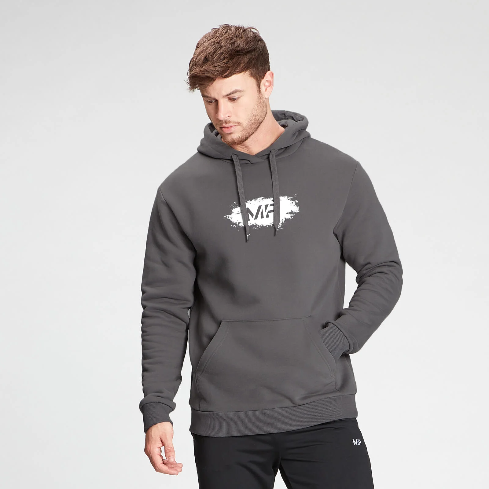 MP Men's Chalk Graphic Hoodie - Carbon - XXS Obrázok 1