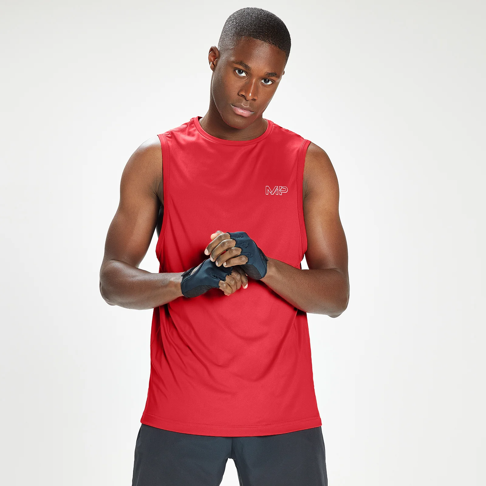 MP pánske tréningové tielko Infinity Mark Graphic – svetločervené - XXS Obrázok 1