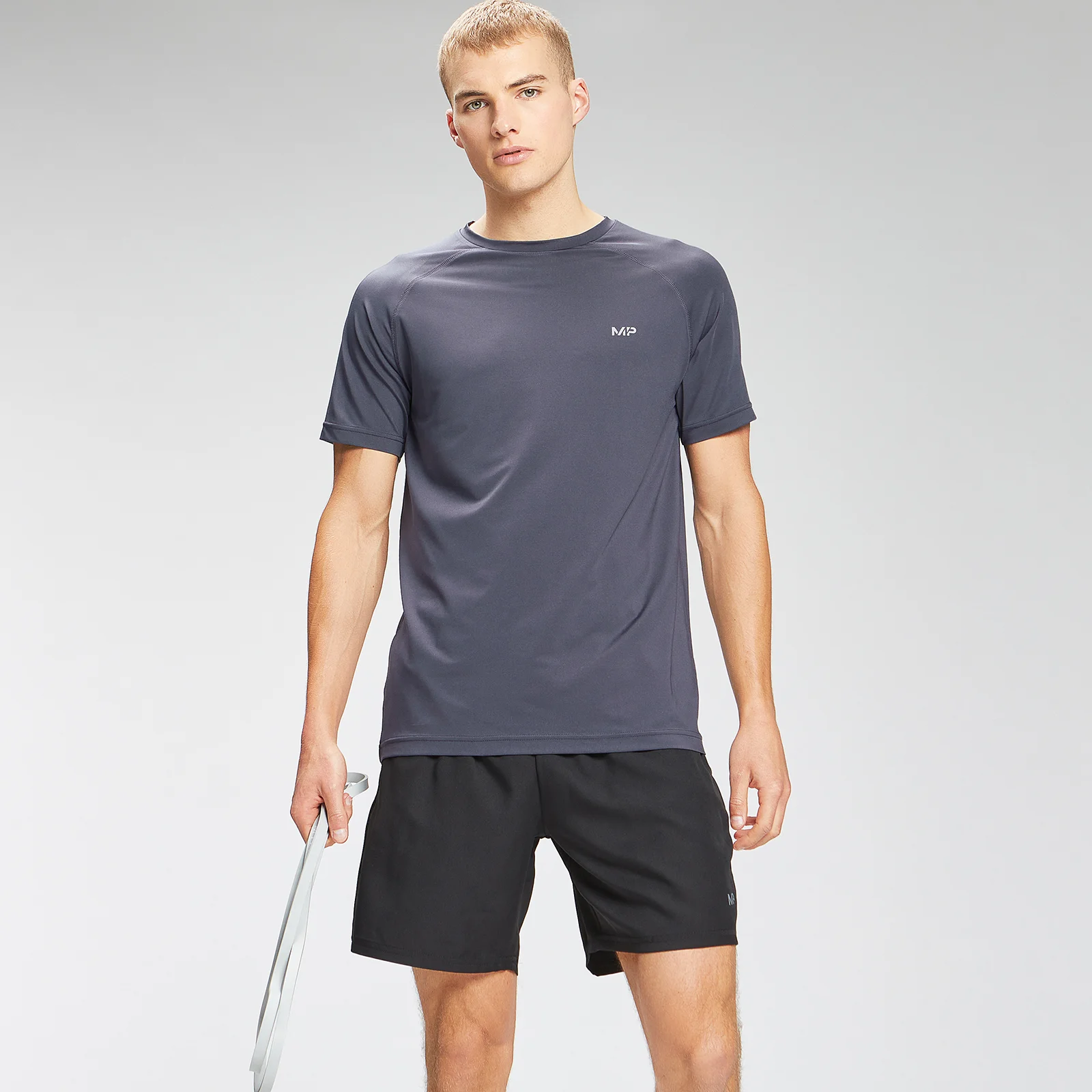 MP Men's Repeat Graphic Training Short Sleeve T-Shirt - Graphite - XXS Obrázok 1