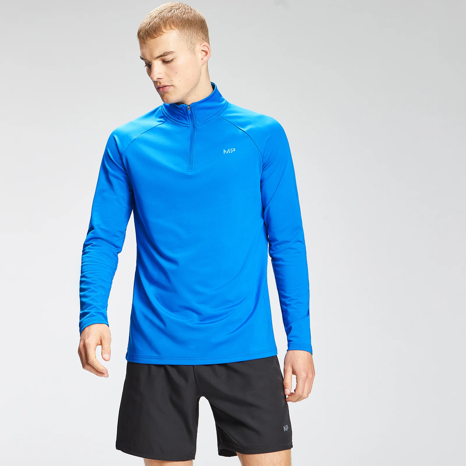 MP Men's Repeat Graphic Training 1/4 Zip - True Blue - XXS Obrázok 1