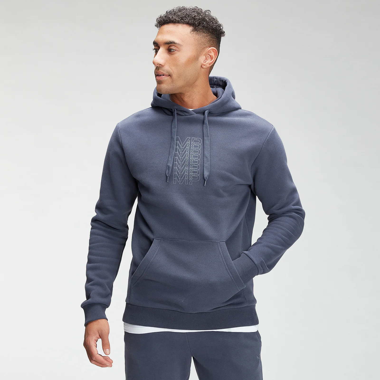MP Men's Repeat MP Graphic Hoodie - Graphite - XXS Obrázok 1