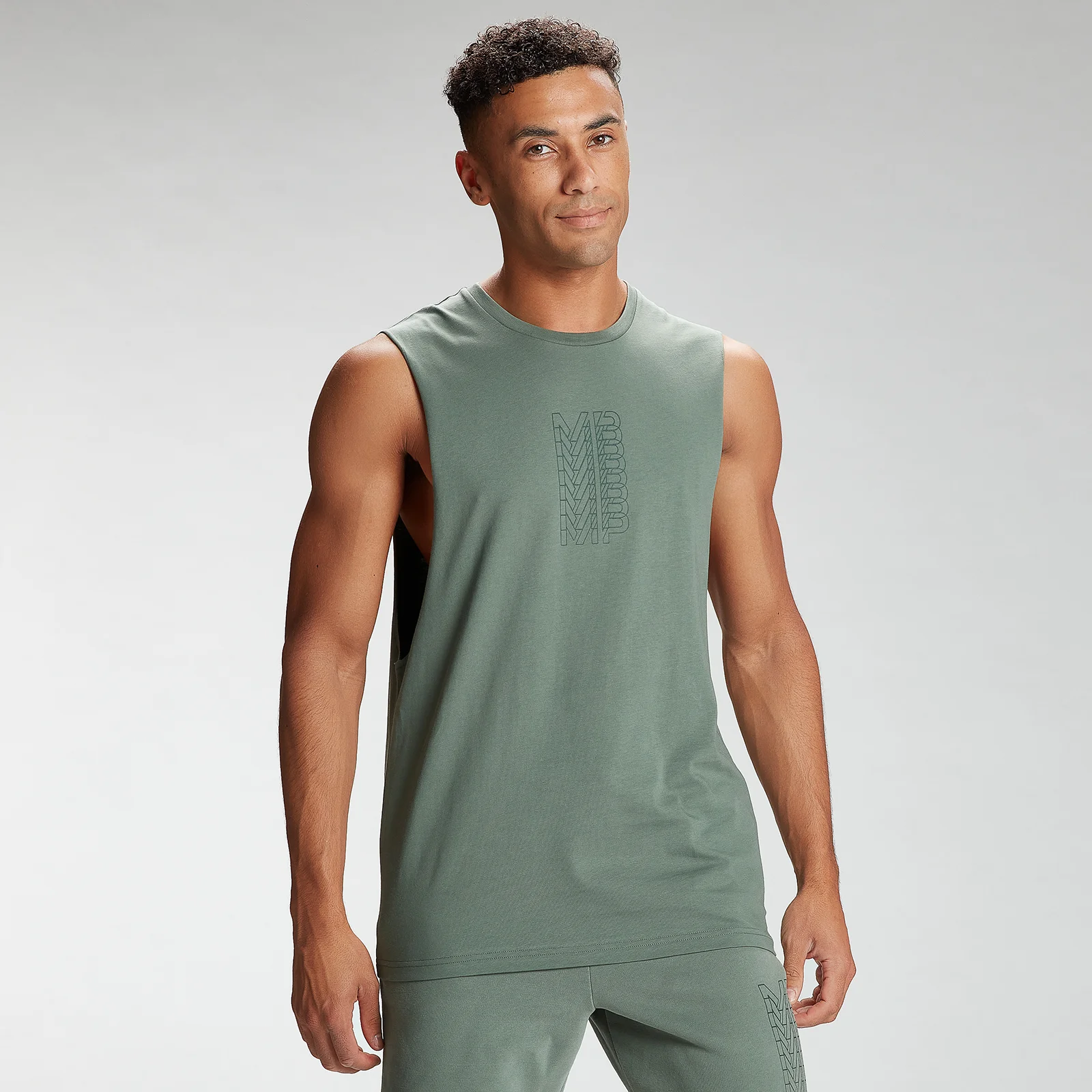 MP Men's Repeat MP Graphic Tank Top - Cactus - XXS Obrázok 1